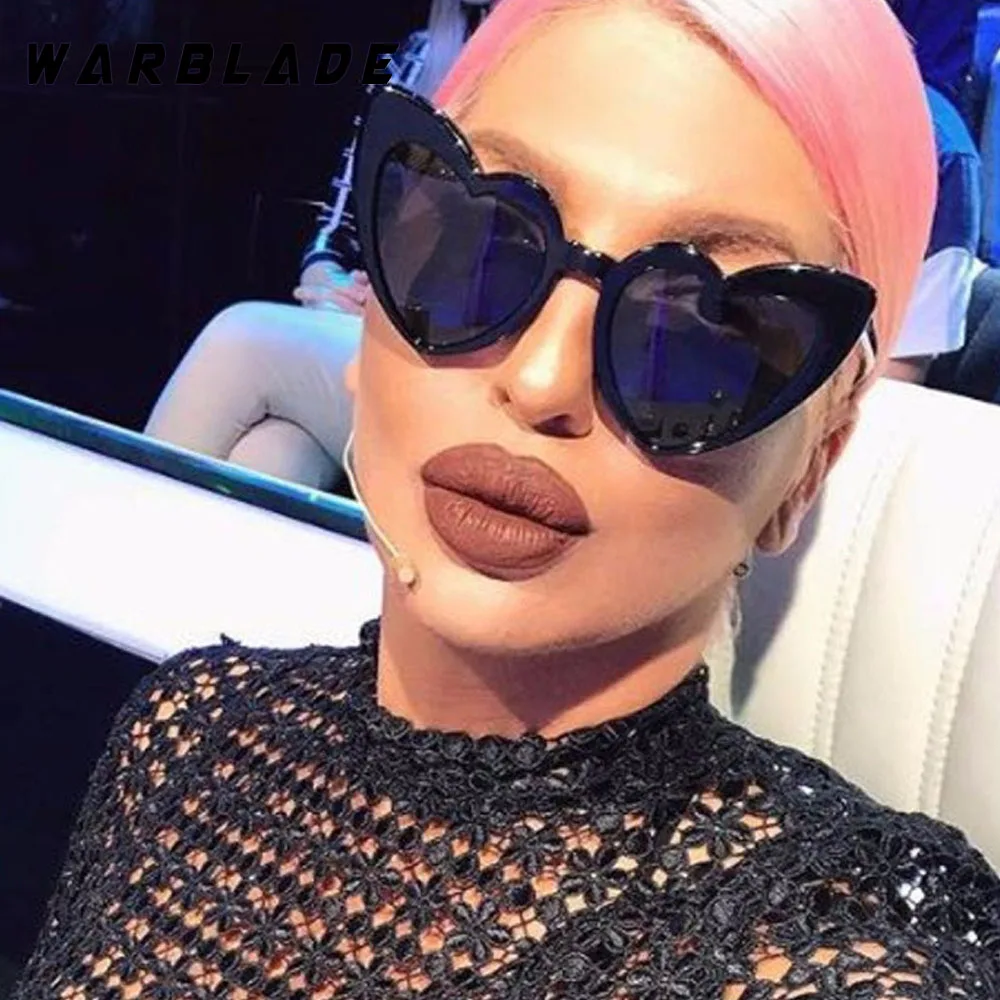 2018 женские солнцезащитные очки мужские ретро в форме сердца кошачий глаз оптом