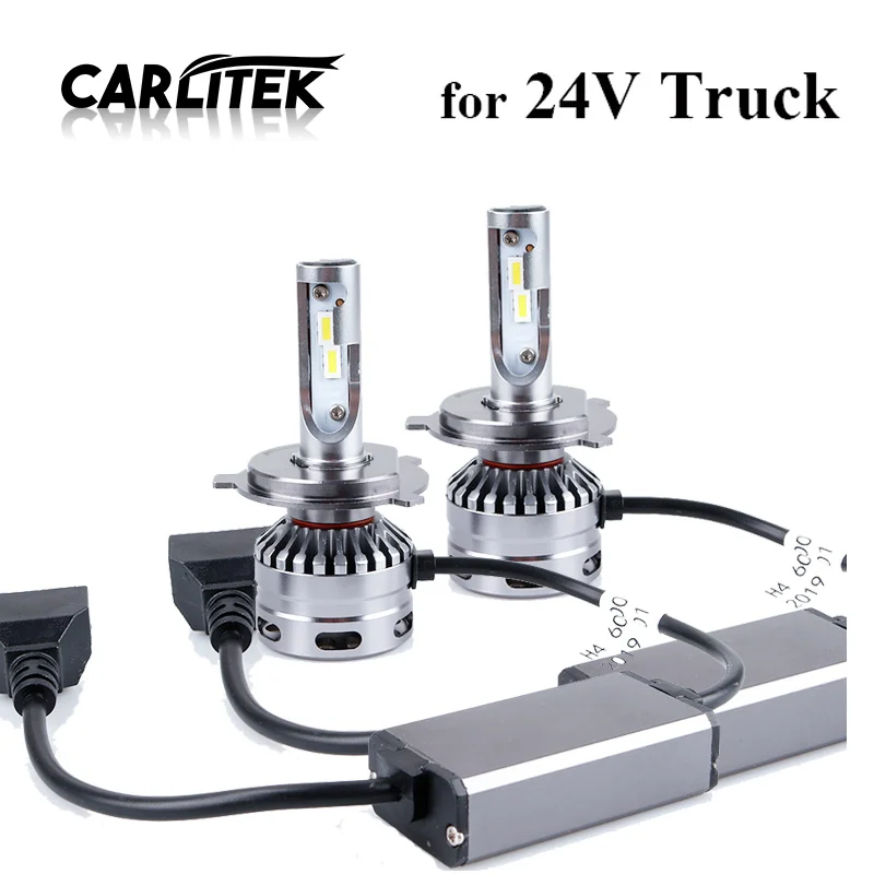 CARLitek 80W 16000LM 24V грузовик свет H4 Turbo светодиодные фары CSP Чип 6000K супер яркий 9003 HB2 Hi Lo