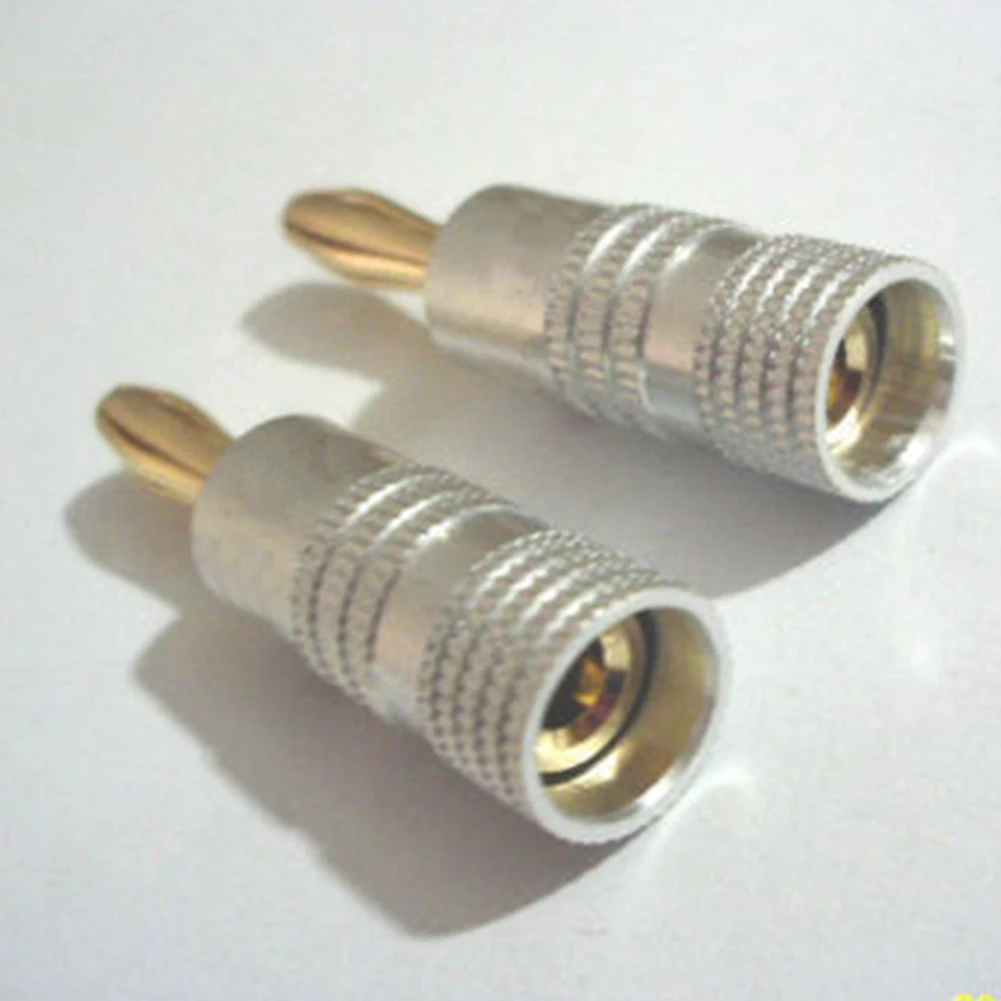 10 pcs Speaker Banana Plug Audio Jack Connector 24K Gold Plated | Электроника