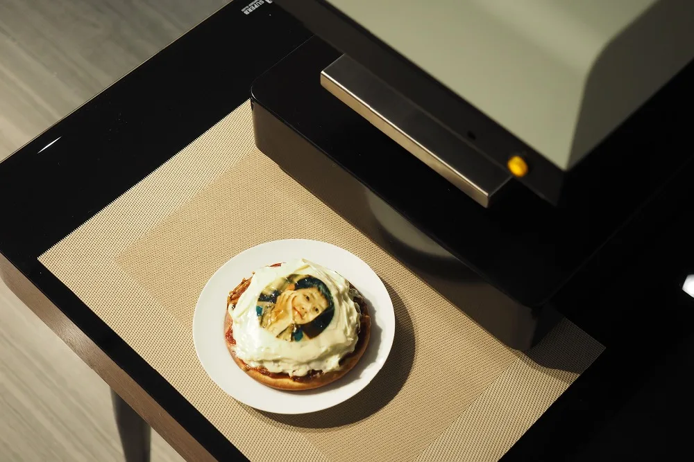 4 головки olorful лицевая печатная машина с чернилами для того же в Новую