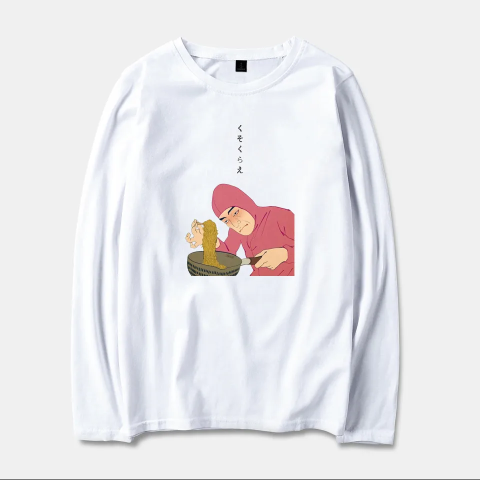 Розовый парень &quotRamen King&quot VAPORWAVE Футболка Мужская/Женская хлопковая Сезон весна