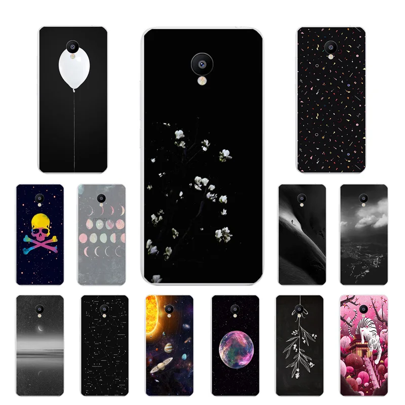 Мягкий силиконовый чехол из ТПУ для Meizu M3 M3s M3S Mini с принтом Const черный матовый