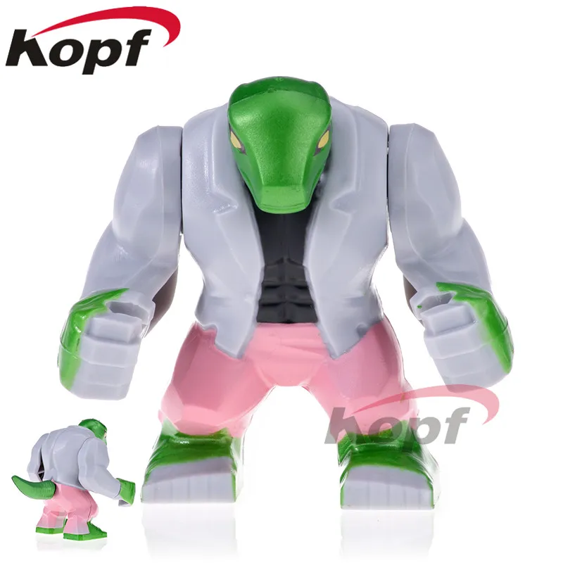 Одиночная супер героев Кирпичи Строительные блоки Зеленый Фонарь Kilowog анти Веном фильм халкбастер Darkseid Халк фигурка дедпула 892 - Цвет: PG1806 without Box