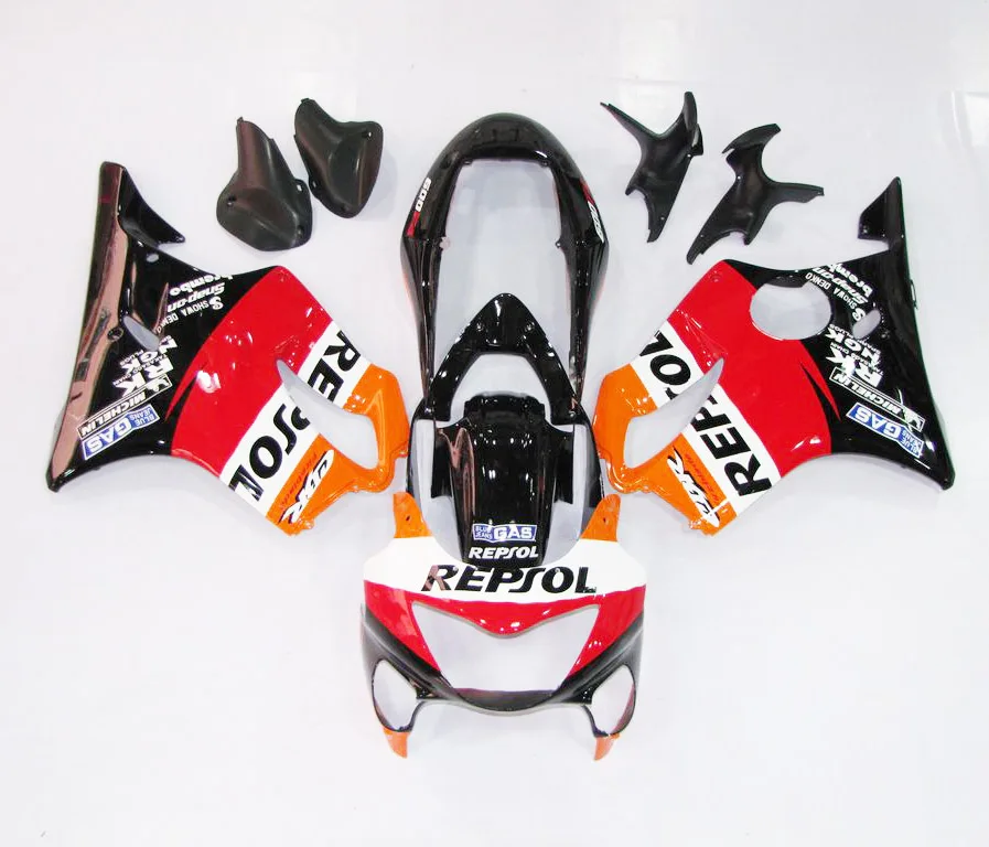 Инъекция ABS Полный комплект обтекателей Кузов для Honda CBR600 CBR600F F4 99 00 1999 2000|Полные