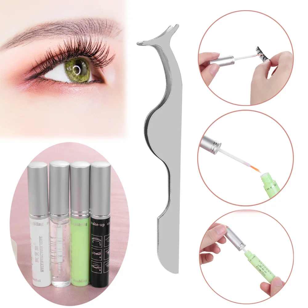 Водостойкие ресницы 1 комплект клей + аппликатор для ресниц пинцет инструменты