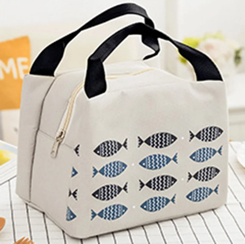 Light Gray Изоляционные сумки для детского питания, бутылочки для кормления молока, теплее, с рисунком рыбы, Портативные водонепроницаемые сумки для пикника на молнии CL5289 - Цвет: Light Gray