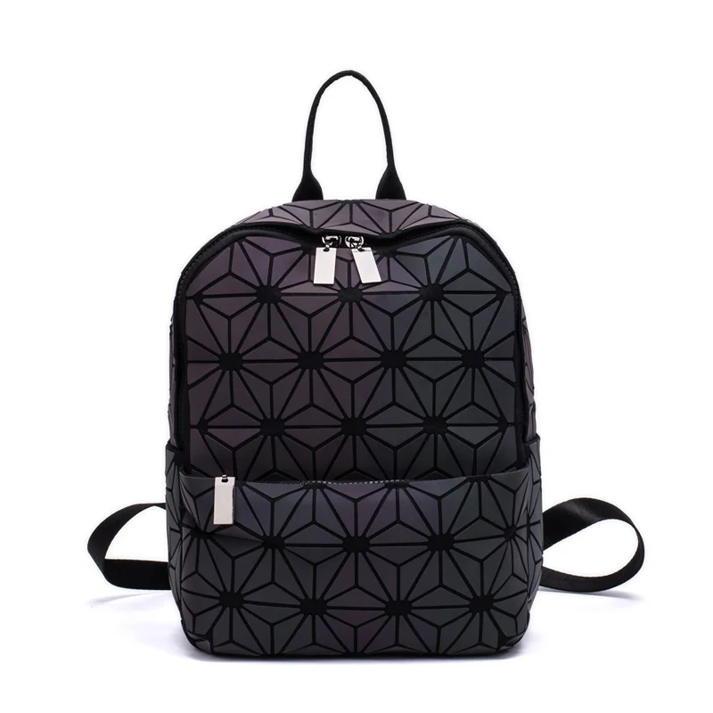 Luminous F Модный женский рюкзак Mochila, геометрические светящиеся рюкзаки сумка для девочек, фосфоресцирующие дорожные сумки на плечо для школы, рюкзак - Цвет: Luminous F