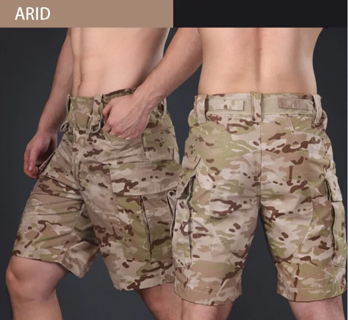 Военные тактические шорты камуфляжные Карго короткие брюки - Цена: 2 559,13 руб.