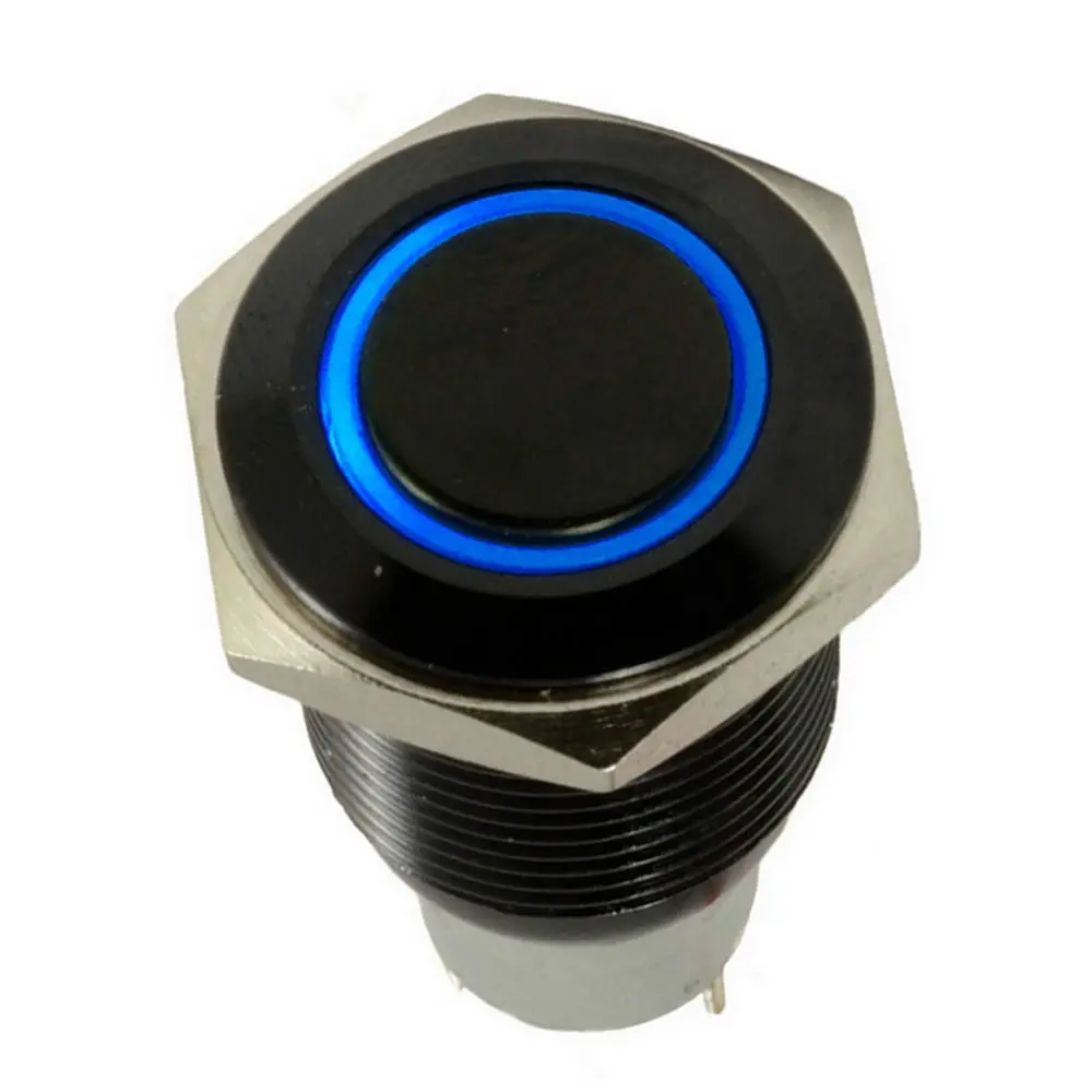 EE support 16 мм 12 В 3 А красный светодиодный ОД автомобильный черный чехол