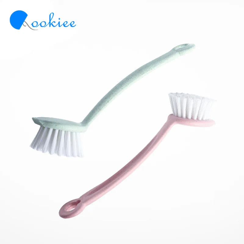 Qookiee 1 шт. пшеничной соломы сковорода миска блюдо щетка для очистки и скребок