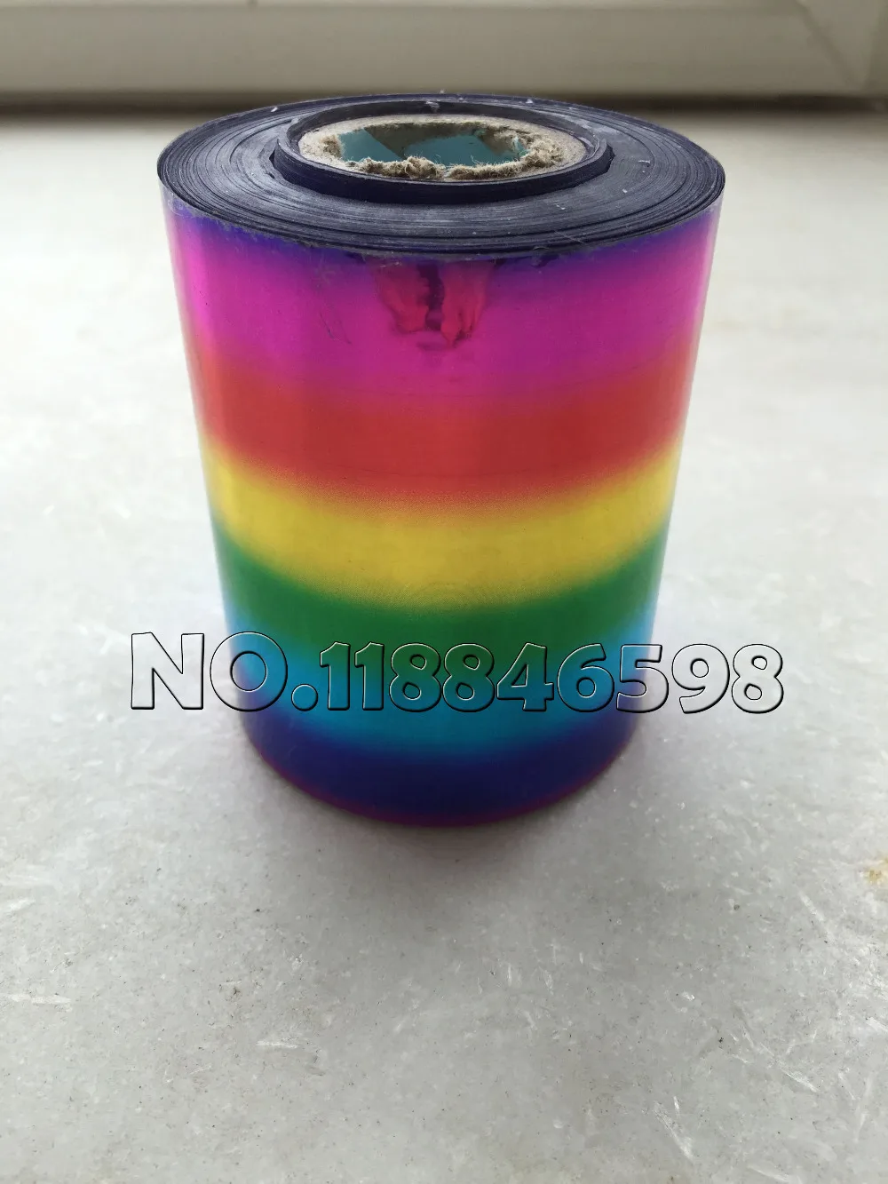 Рулон бумаги для штамповки семь цветных горячей фольги или пластика 16 см x 120 м/лот