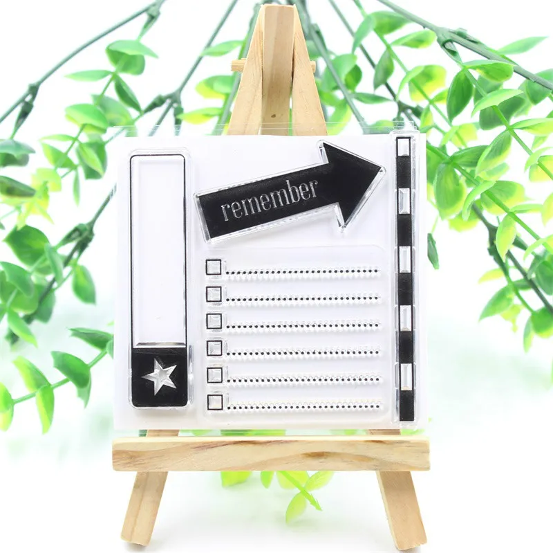 Remember Transparent Clear Silicone Stamps for DIY Scrapbooking/Card Making/Kids Fun Decoration Supplies | Канцтовары для офиса и