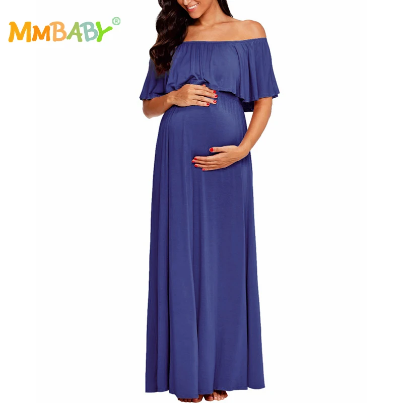 MMBABY/Ночная рубашка для кормящих матерей с открытыми плечами мягкое платье