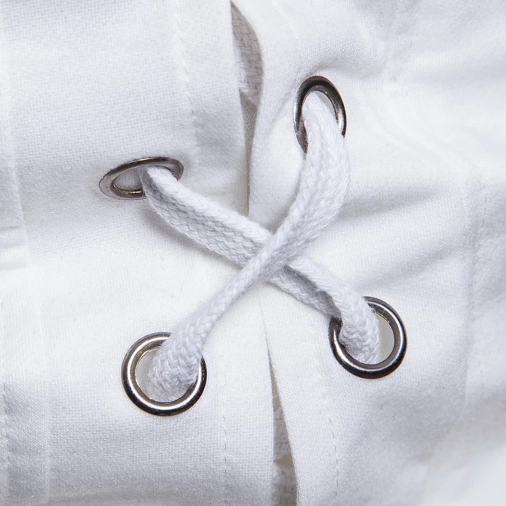 Мужские толстовки без рукавов с капюшоном на шнуровке сзади регулируемой