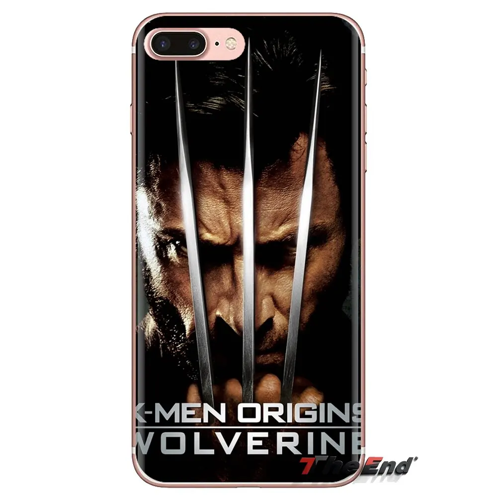 Мягкий прозрачный чехол для Samsung Galaxy S3 S4 S5 Mini S6 S7 Edge S8 S9 S10 Plus Note 3 4 5 8 9 Wolverine Marvel |