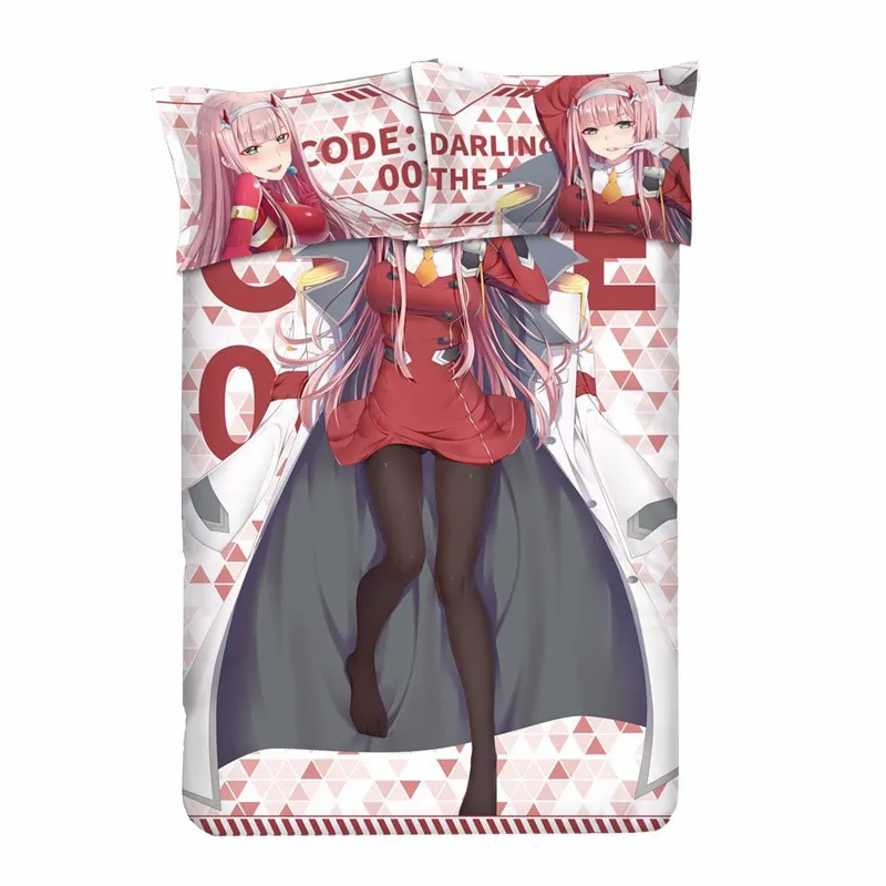 DARLING in the FRANXX-zero два постельное белье с аниме набор 4 шт. простыня пододеяльник наволочка для дома King queen