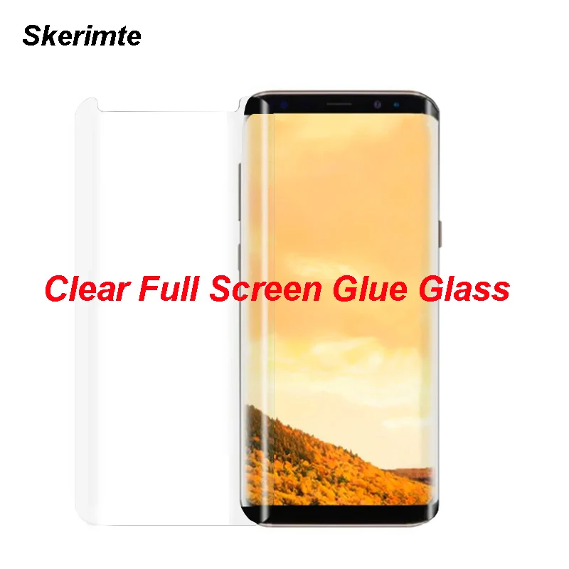 3D изогнутое прозрачное закаленное стекло с полным клеем для SAMSUNG Note 9 полное