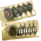 Набор рыболовных приманок, 4 кормушки, 15202535 г, 30405060 г, для ловли карпа, встроенный метод подачи г