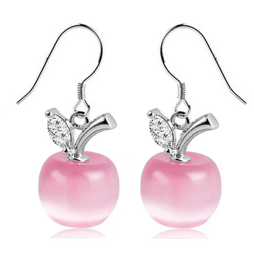 Комплект из колье и серёг с подвеской в виде яблока|necklace earrings jewelry set|fashion setjewelry sets |
