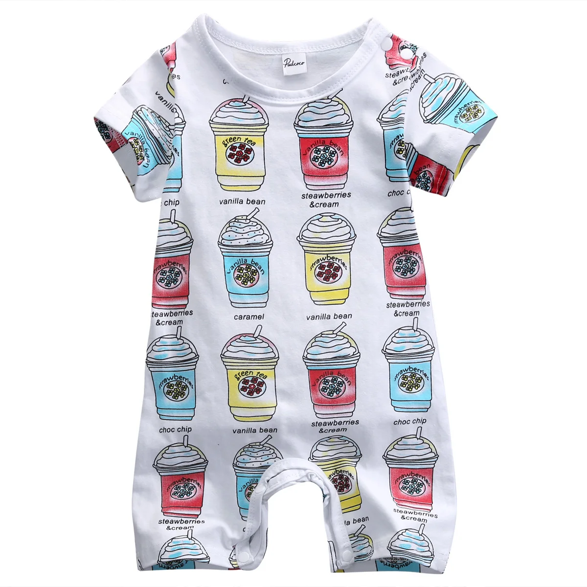 Новинка 2017 года хлопковый комбинезон с рисунком для новорожденных мальчиков и