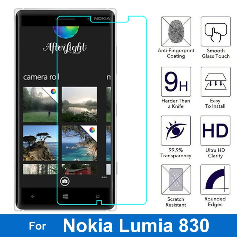 2.5D 9H Высокое качество защитный чехол для nokia lumia 830 Защитная пленка аксессуары
