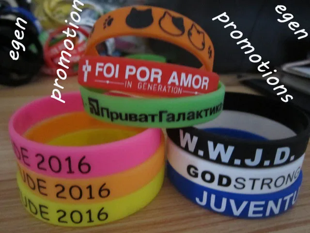 500 шт. в партии Заказные силиконовые браслеты с надписью именуемые резиновые