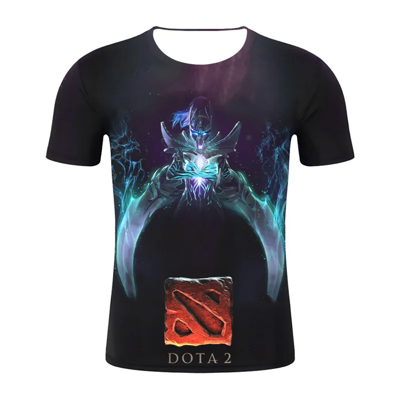 2019 новая игра Dota 2 Футболка Harajuku летняя футболка с 3D принтом модная Мужская одежда
