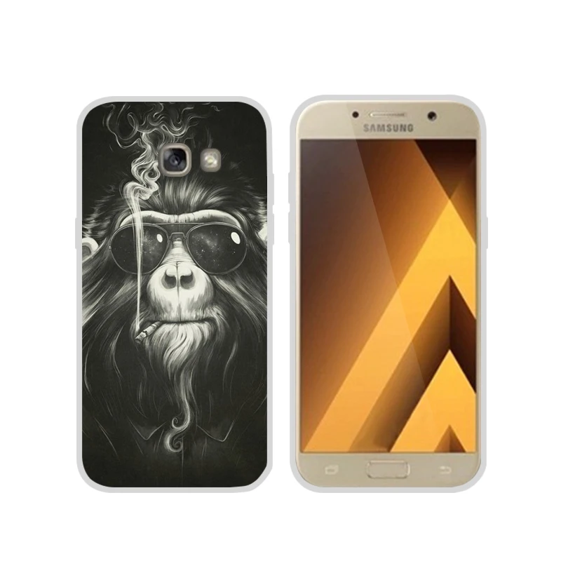 Soft Silicone Case For Samsung Galaxy A7 2017 5.7 Inch Capas Fundas Printing Drawing Phone A720 A720F |