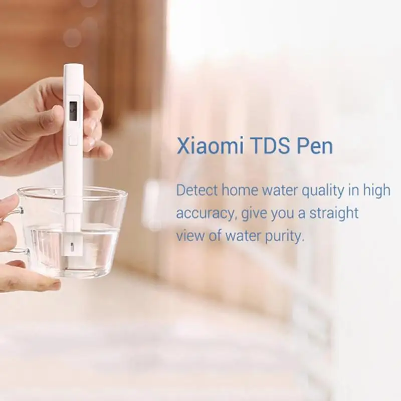 Xiaomi TDS ручка цифровой тестер качества воды IPX6 Водонепроницаемый Измеритель Качества Воды тестовое измерение TDS измеряет чистоту ручка-индикатор