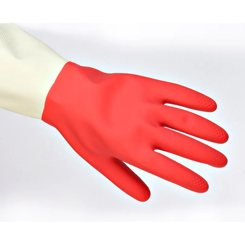 Washing Protective Gloves Waterproof Kitchen Rubber Latex For Dish Cleaning Multipurpose Bed Bathroom | Безопасность и защита