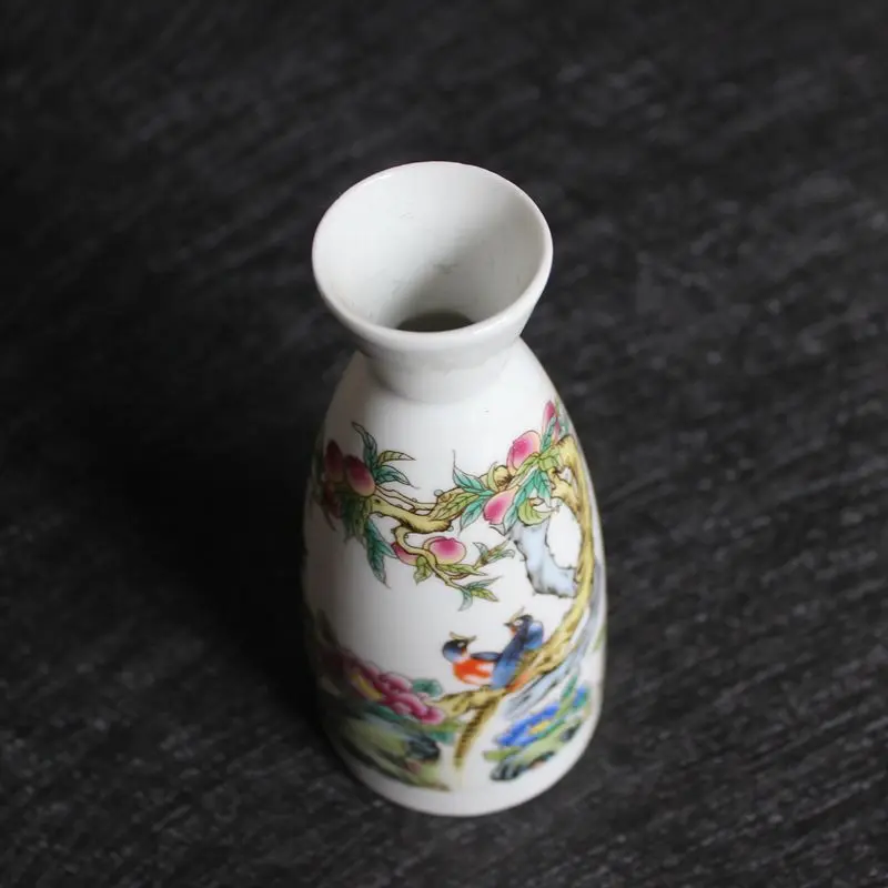 

floral ornament, ancient porcelain, pot.