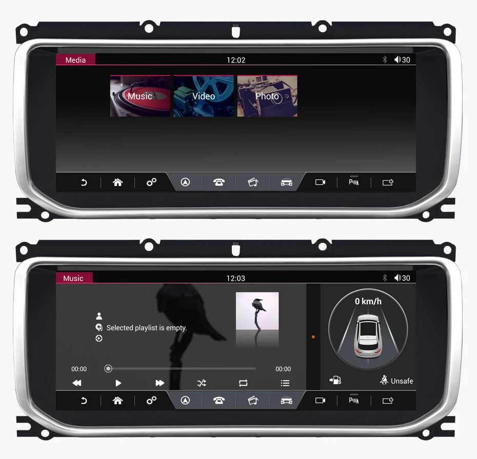 KANOR android 7,1 аудио плеер радио для Land Range Rover Evoque- GPS с поддержкой Bluetooth Навигация mp3 2 ГБ+ 32 ГБ