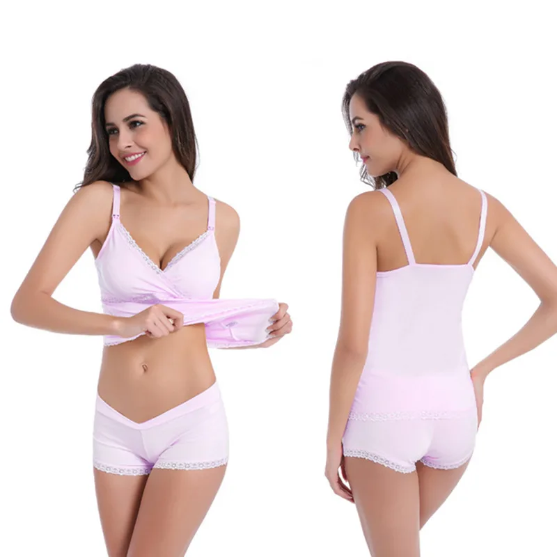 GRRCOSY хлопковый кружевной бюстгальтер для кормления майка грудью базовая одежда