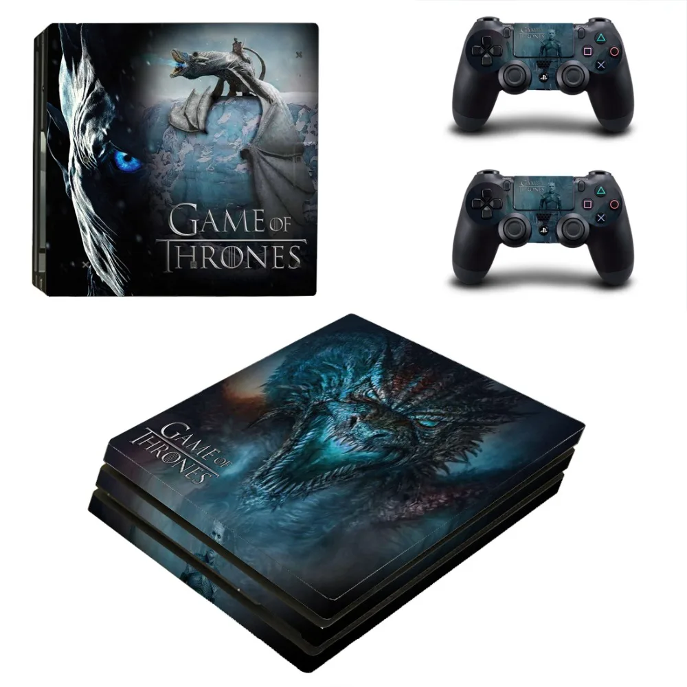 Зимняя наклейка на кожу PS4 Pro Виниловая для консоли Playstation 4 и 2 контроллера