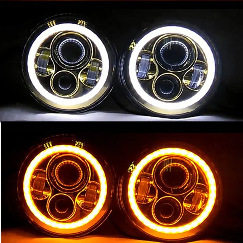 Для Jeep Halo 7 &quotсветодиодный светильник 4 дюйма Led Противотуманные фары с