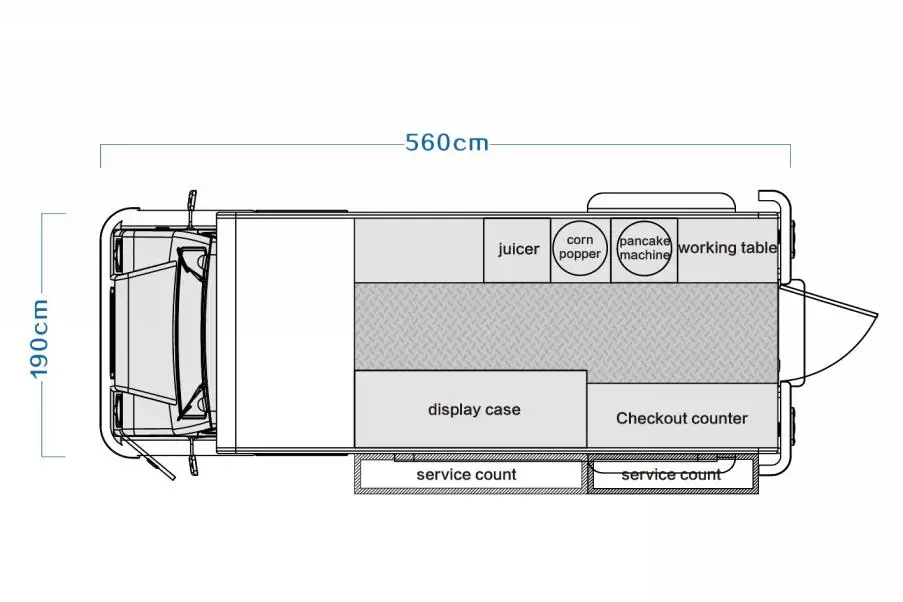 Лучшая RL-S56 SUEGE пивная тележка для закусок 5,56 м большая тележка для еды по морю на продажу