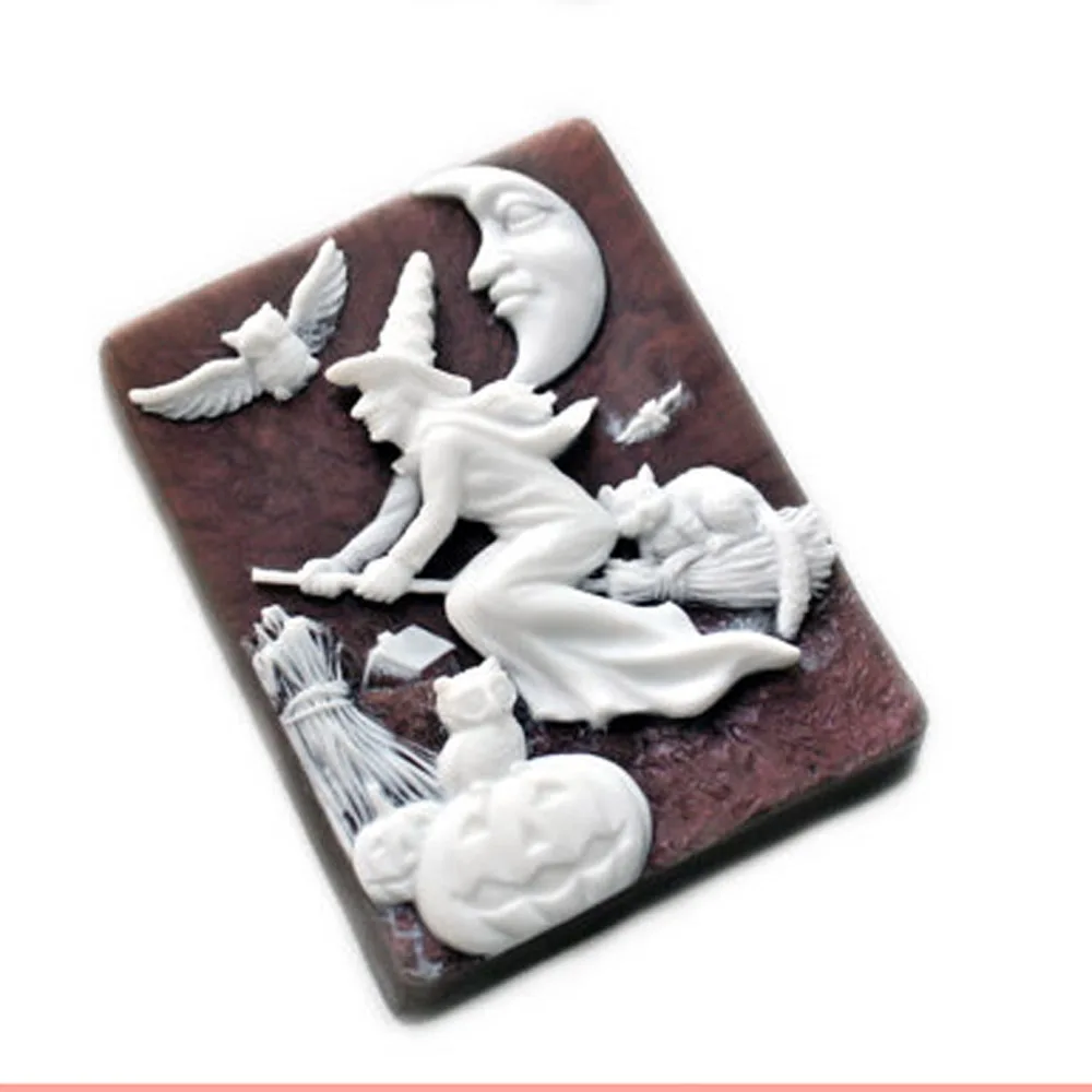 Силиконовая форма для мыла с совами и ведьмами|stone mould|silicone soap moldsilicone mold |