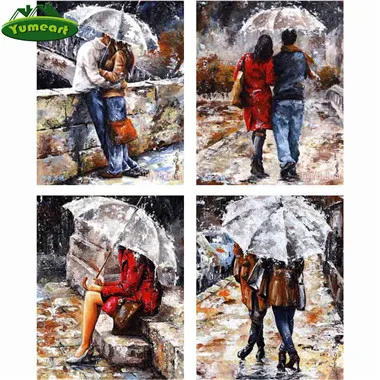 5D алмазная вышивка сделай сам мозаика из страз Дождь для мужчин и женщин