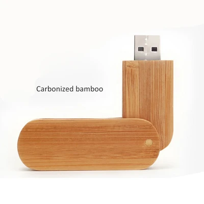 Carbonized Bamboo Деревянная Флэшка 32 GB/64 GB 8 GB 16 GB дерево Memory Stick Высокое качество 32 Гб USB флеш-накопитель 64Гб для портативных ПК - Цвет: Carbonized Bamboo