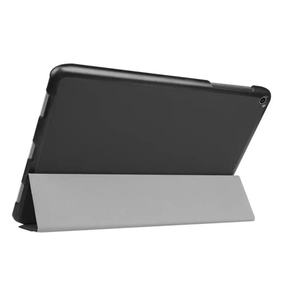 Тонкий Магнитный Складной флип-чехол из искусственной кожи для Asus ZenPad 3S 10 Z500M 9,7 дюймов, чехол для планшета s+ защита для экрана+ стилус - Цвет: black