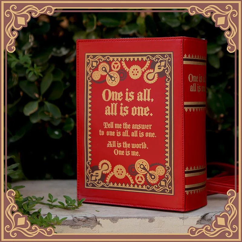 Металлическая сумка мессенджер для алхимика полностью One is all с принтом в виде