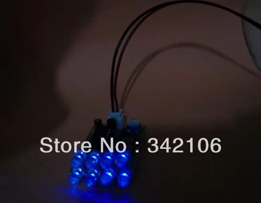 5 шт. LM358 мигающая лампа б/у оборудование/электроники DIY веселые производственный 8 5 мм светодиодный мигает синим комплект