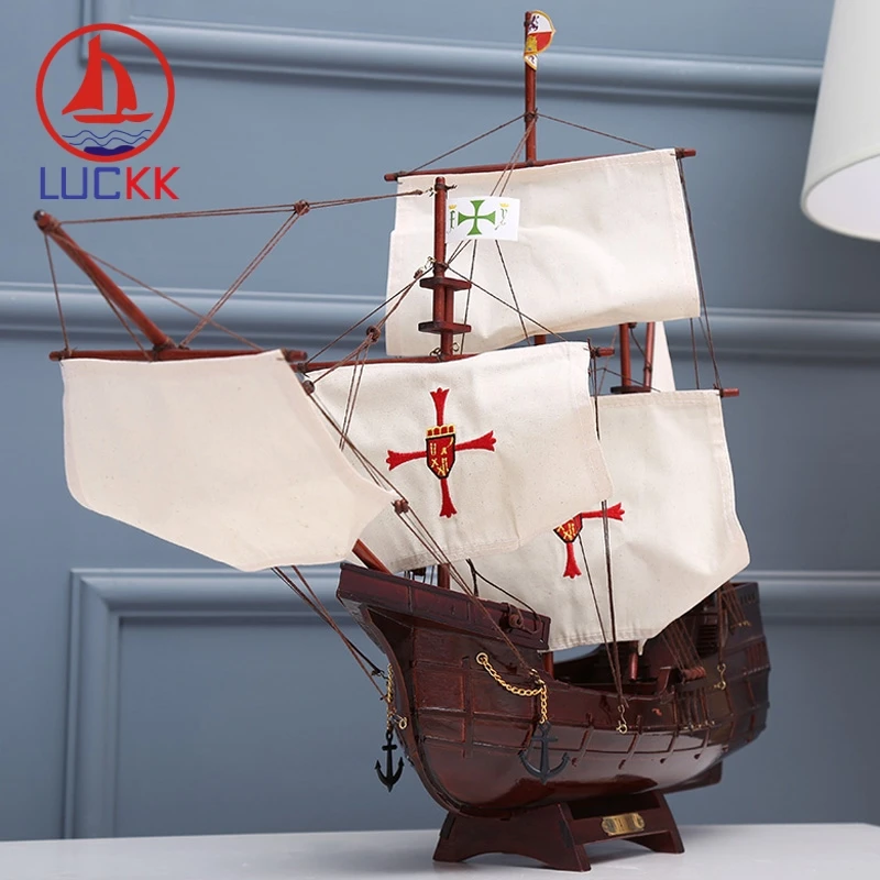 Классическая деревянная модель корабля LUCKK 70 см сделай сам Санта-Мария