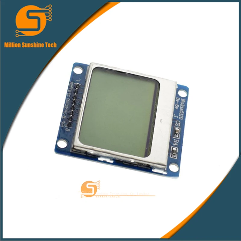 Умная электроника ЖК-модуль Дисплей Монитор белая подсветка адаптер PCB 84*48 84x84 Nokia 5110 экран для Arduino