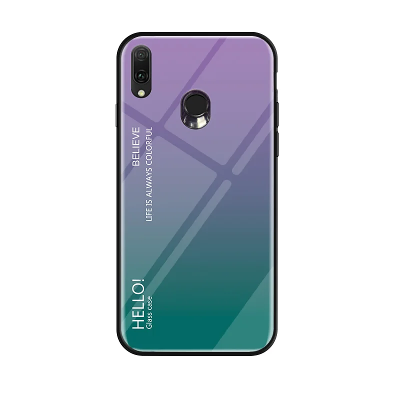 Для OPPO Realme 3 Pro Чехол модный жесткий закаленное стекло роскошный градиентный защитный чехол на заднюю панель для OPPO Realme 3 3Pro оболочка - Цвет: style 06