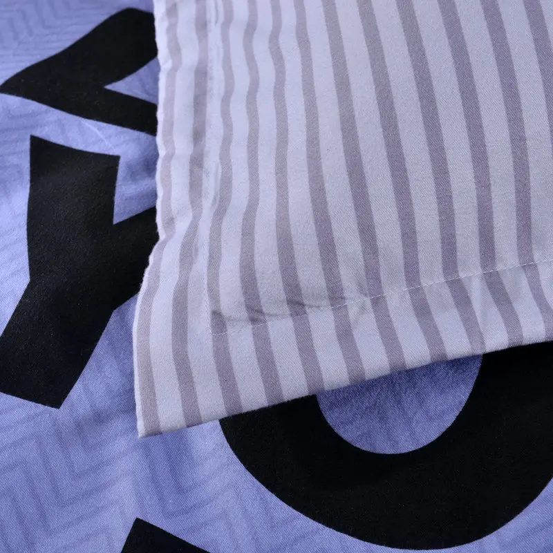 Простой европейский Фиолетовый Твердые Цвет с надписью 4 шт. Queen Размеры