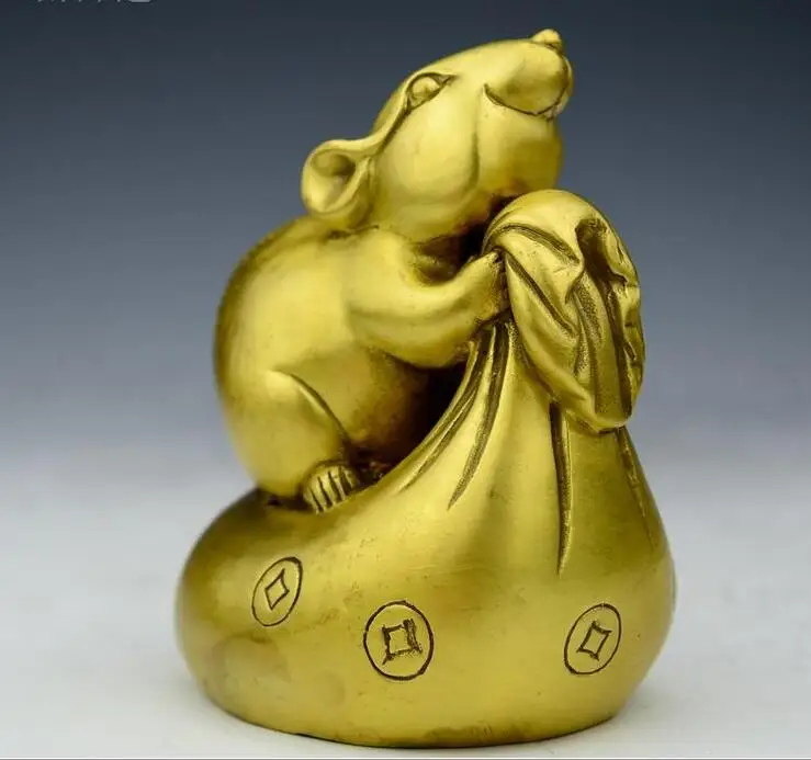 Крыса фэн-шуй из чистой меди | Дом и сад