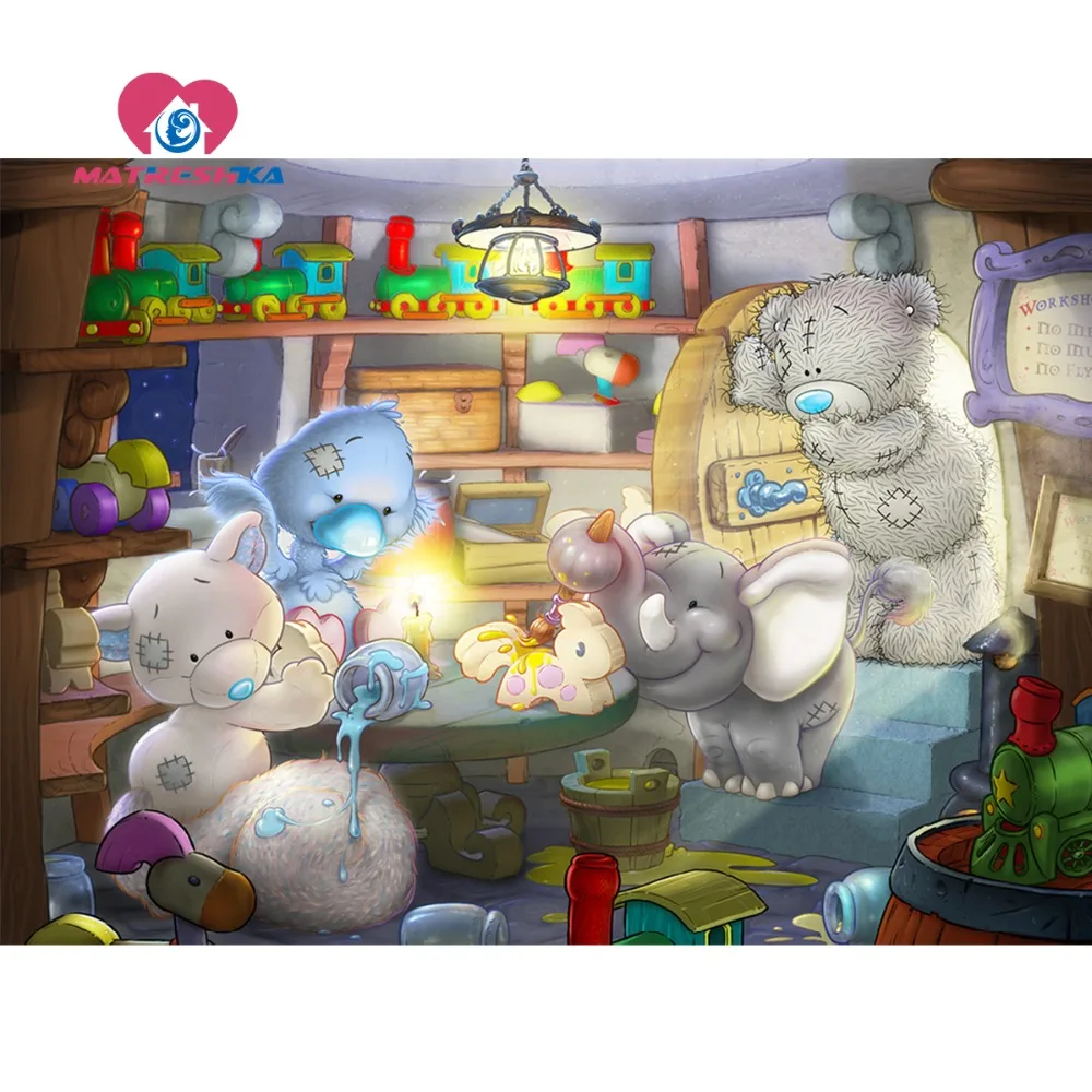 Алмазная вышивка мультфильм для детей 5d алмазная живопись своими руками