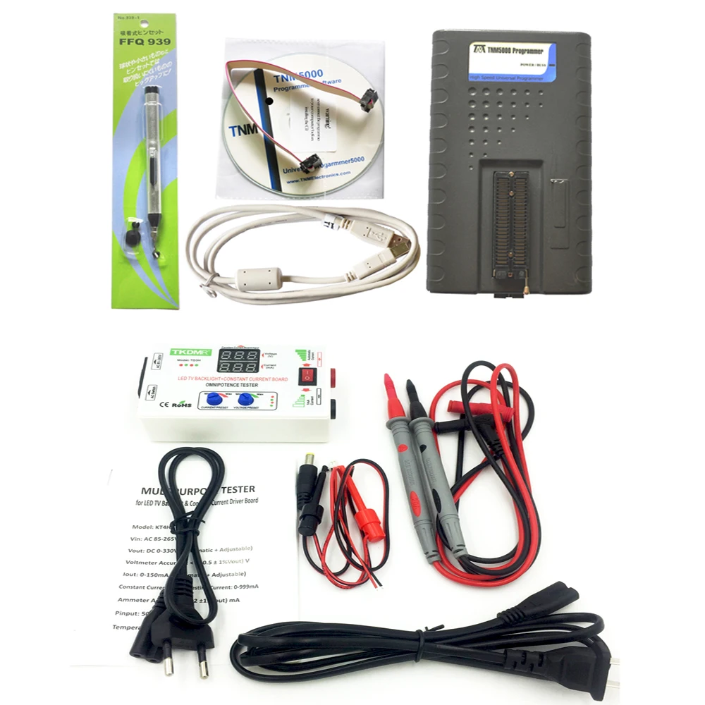 TNM5000 USB EPROM Programmer recorder+0-330V multipurpose tester for LED TV Backlight&Constant Current Driver Board repair tool