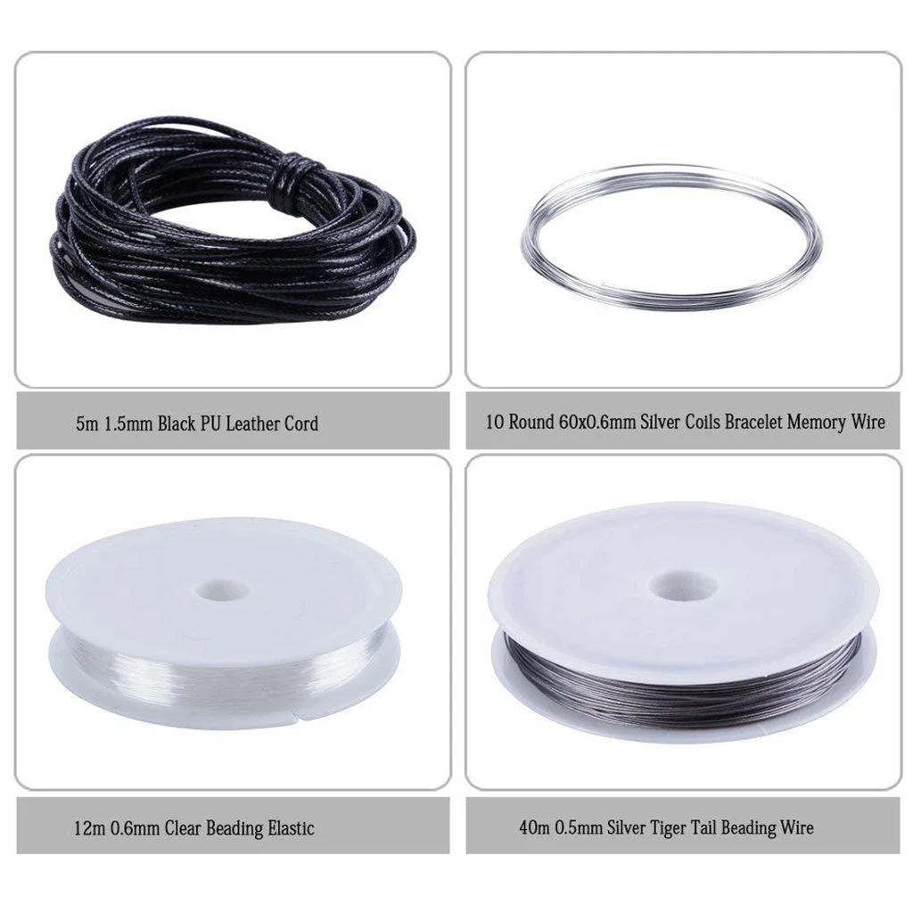 1 Box 24 Grids Jewelry Repair Tool with Accessories Pliers Jewellery Findings Beading Wires